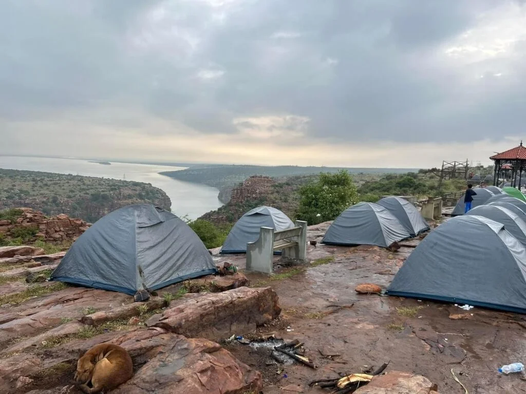 private camping spots in Andhra Pradesh, landmarks in comfortable places